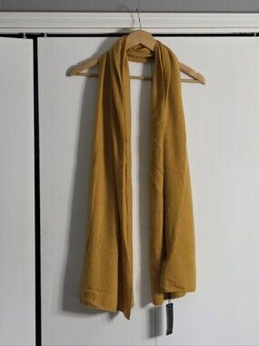 + Beryll Cashmere Mustard Long Women's Scarf - Unbranded
